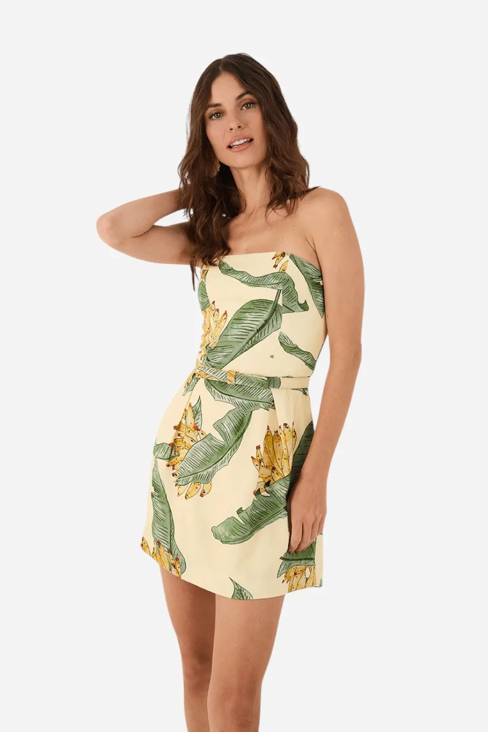 Dress To Strapless Paradise Print Dress 1