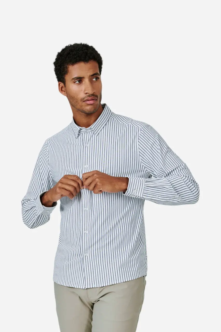 7 Diamonds Duke Long Sleeve Shirt In White 1
