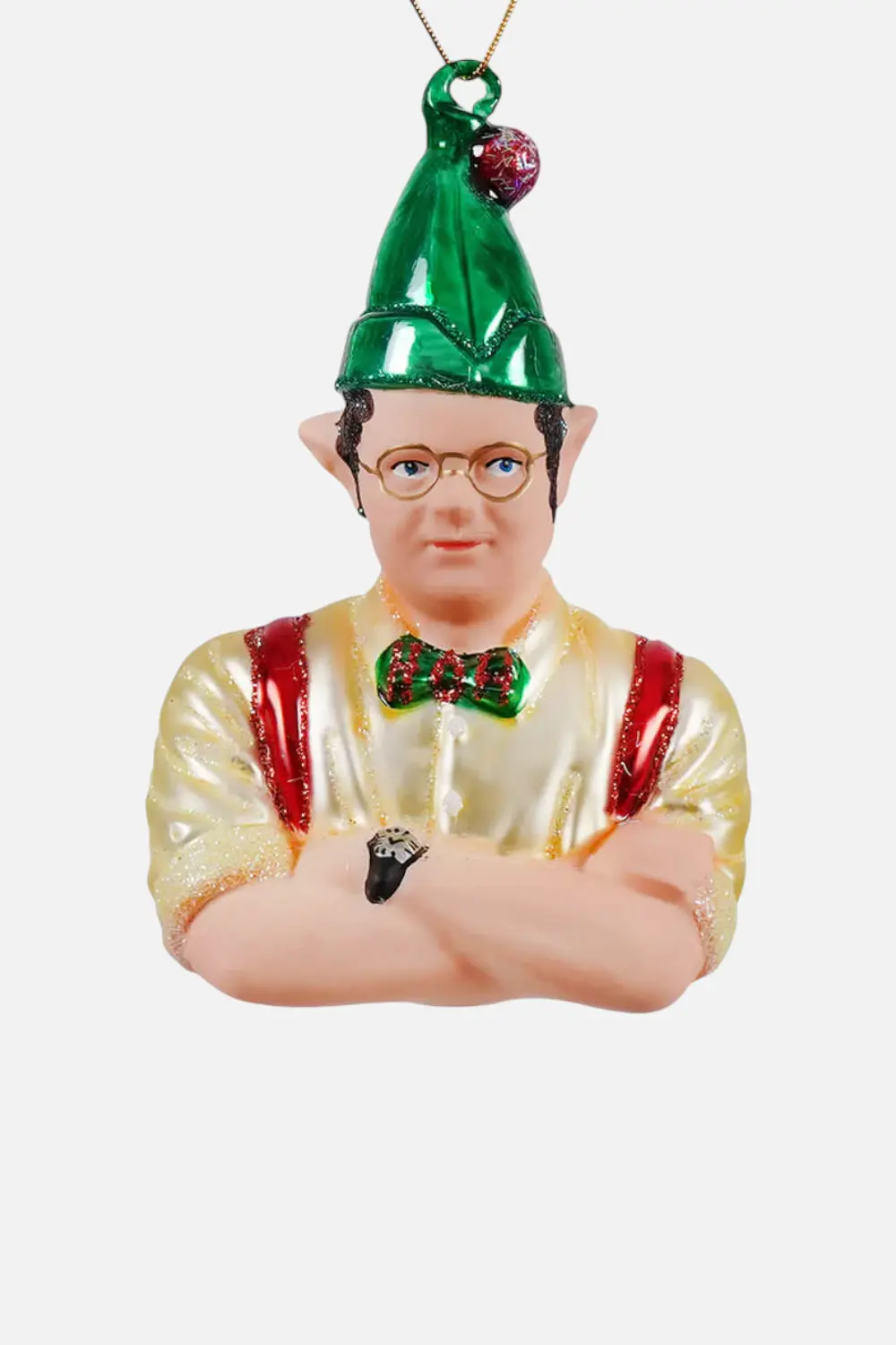 Dwight Christmas Elf Ornament 1