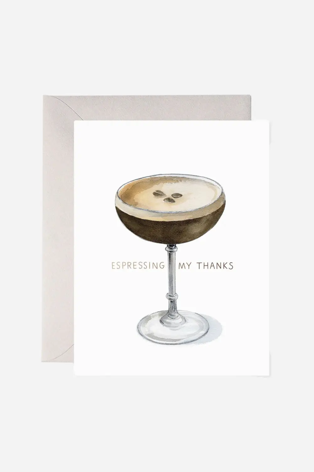 E. Frances Espresso Thanks Greeting Card 1