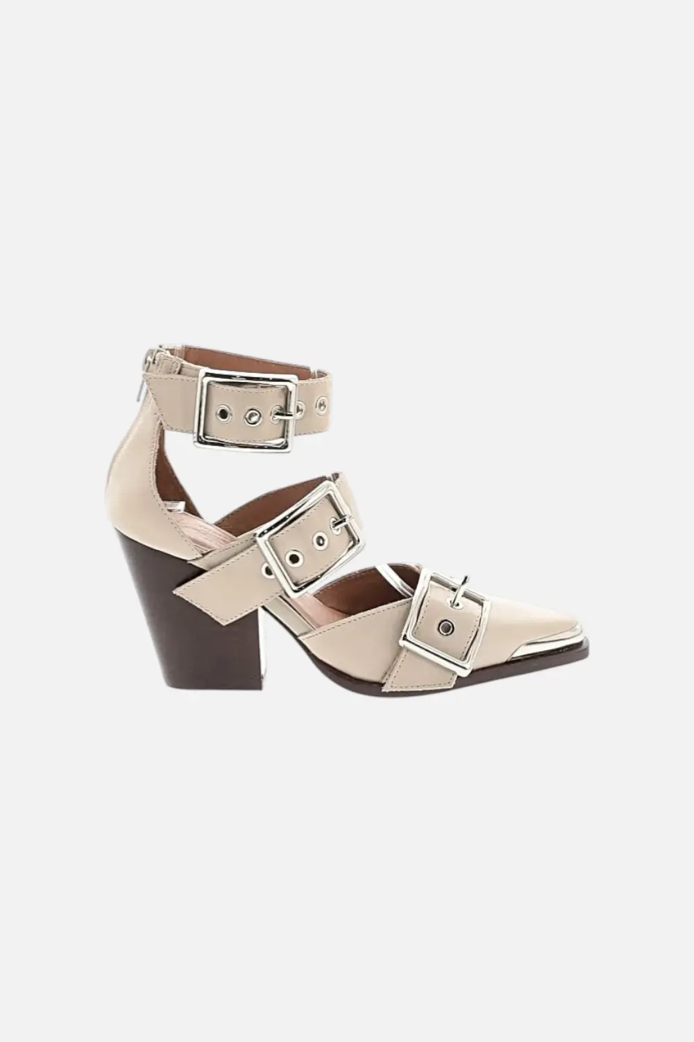 Jeffrey Campbell Evander In Tan Silver 1