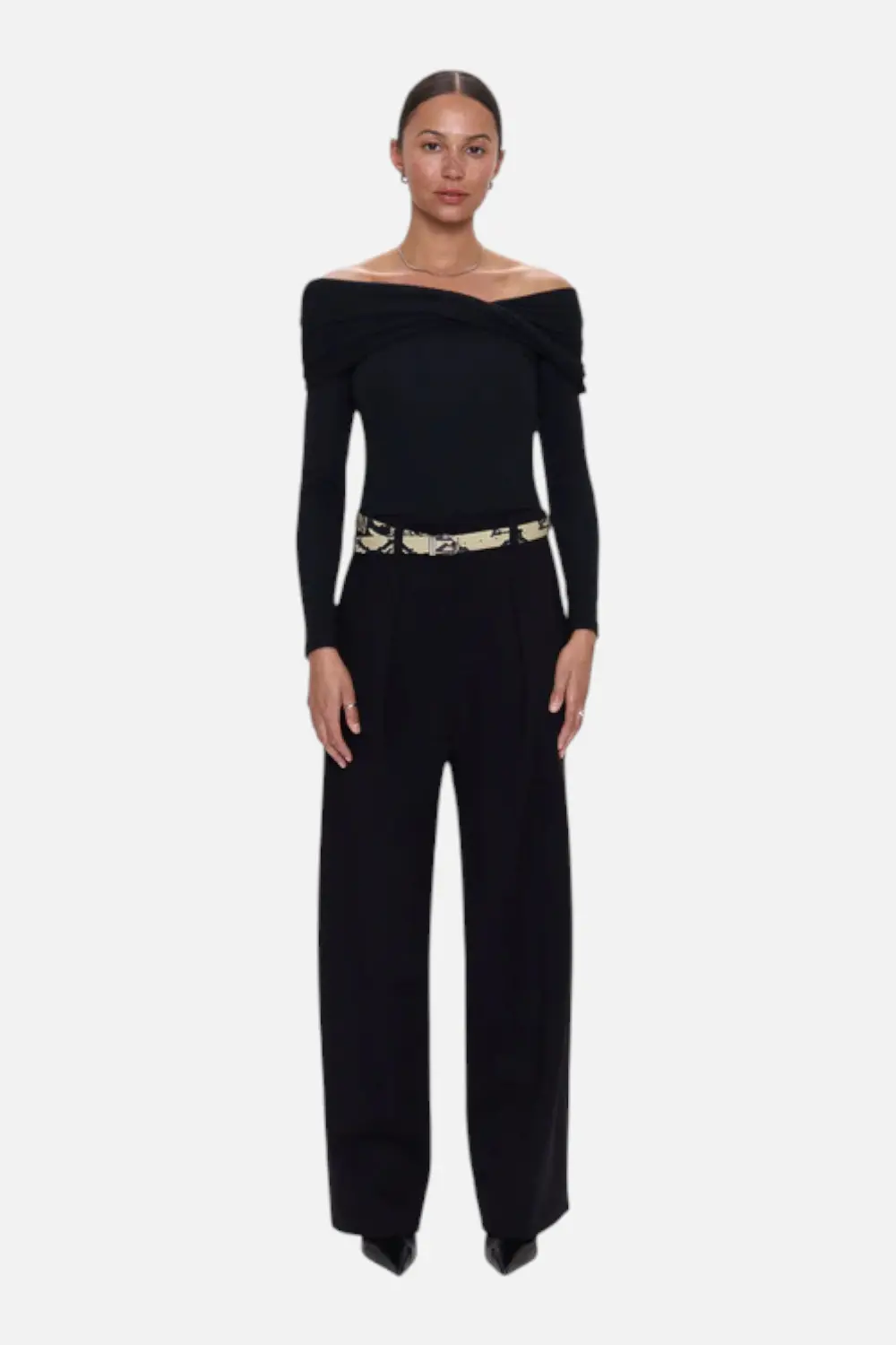Pistola Eden Pleated Ponte Trouser In Night Out 1