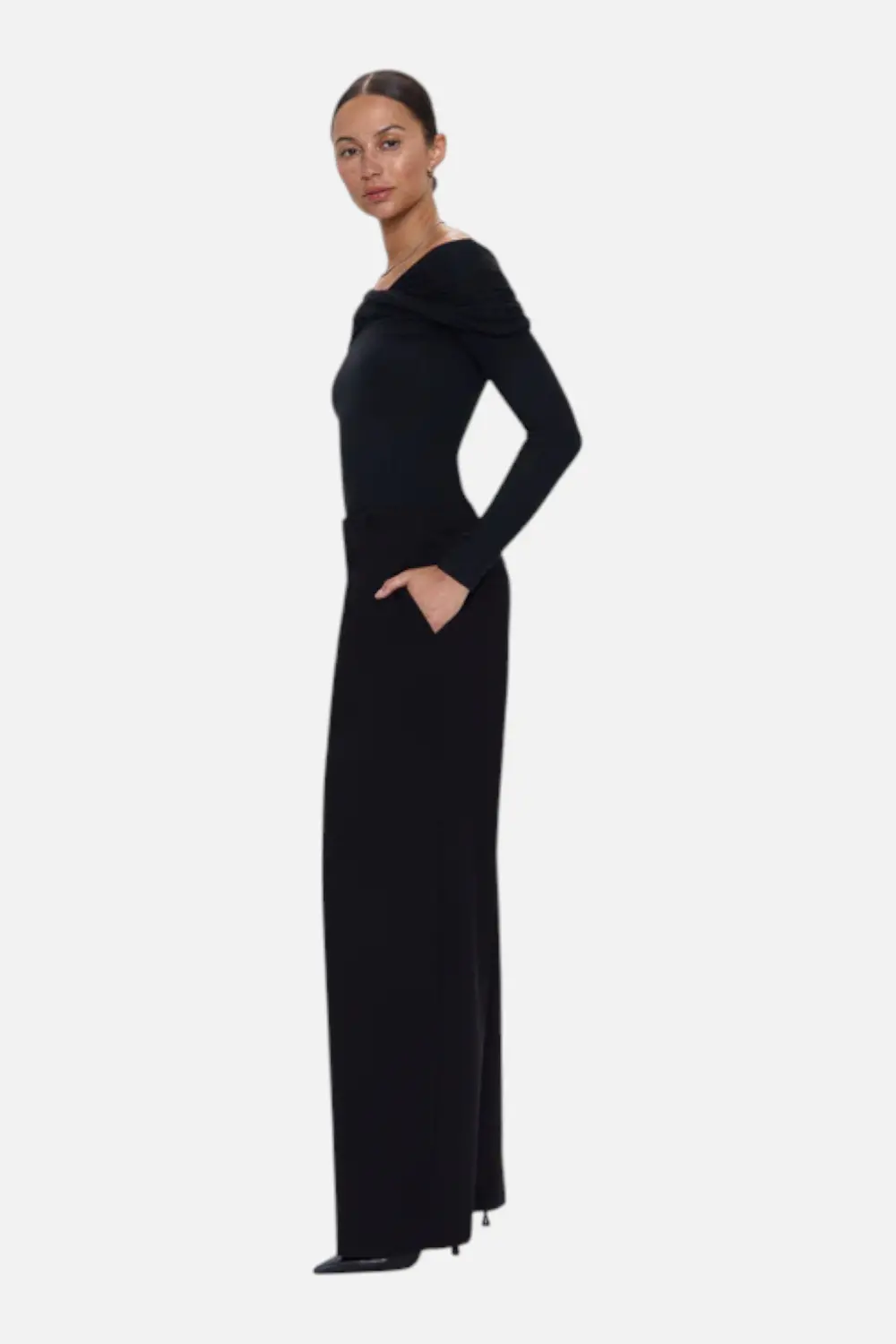 Pistola Eden Pleated Ponte Trouser In Night Out 2