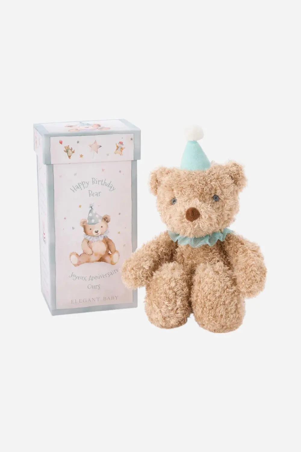 Elegant Baby Aqua Birthday Bear Gift Box 1