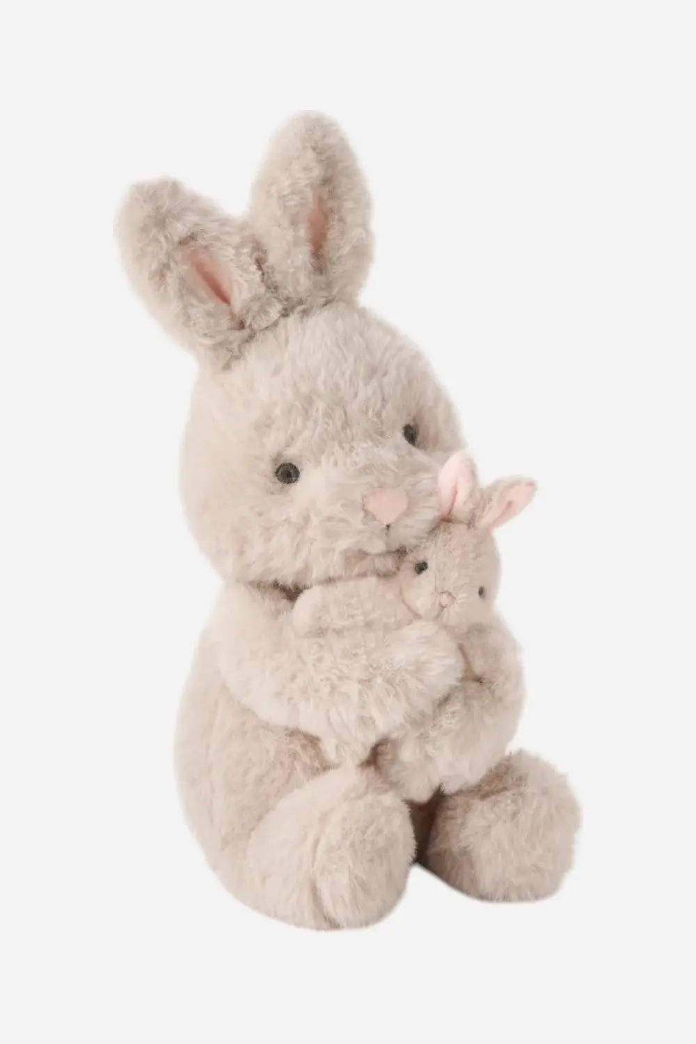 Elegant Baby Mama & Baby Bunny Plush Toy Set 1