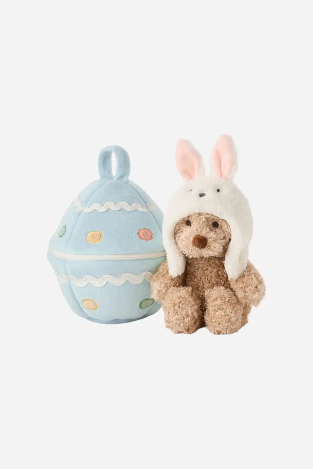 Elegant Baby Plush Bear + Easter Egg Activity Toy 1