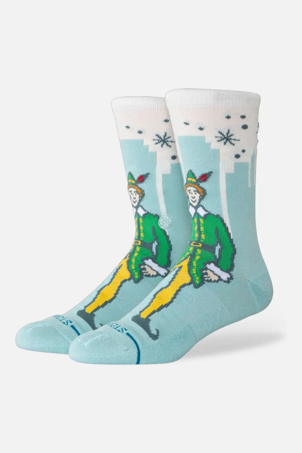 Stance Big City Elf Crew Sock In Ice Blue- Large 1