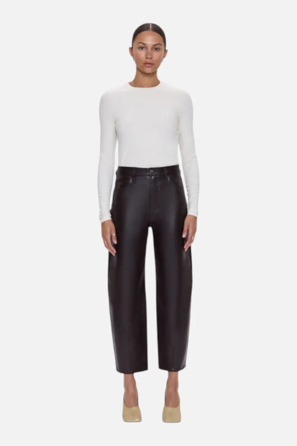 Pistola Eli High Rise Barrel Jean In French Roast 1