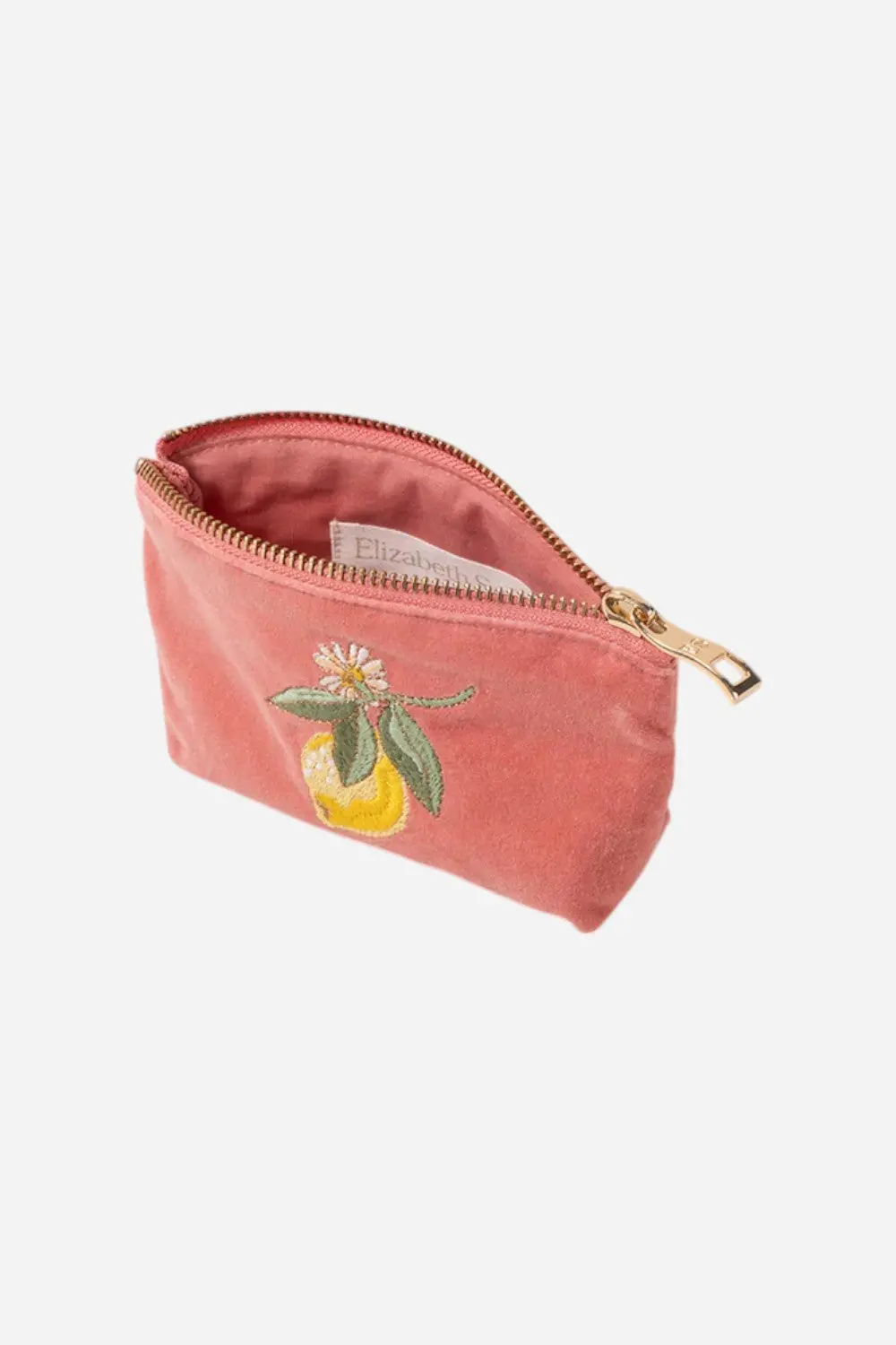 Elizabeth Scarlett Lemon Blossom Coin Purse In Coral 2