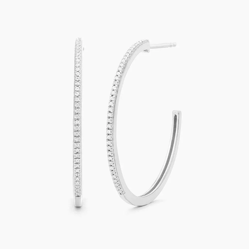 Ella Stein It's A Hoop Thing Hoops In Silver 1