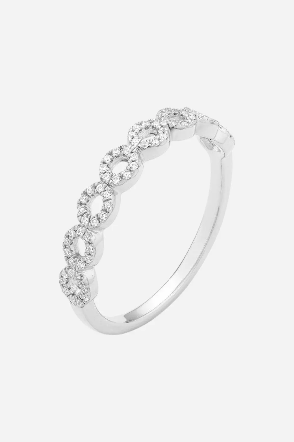 Ella Stein Connect The Circles Stackable Ring In Sterling Silver - Size 6 1
