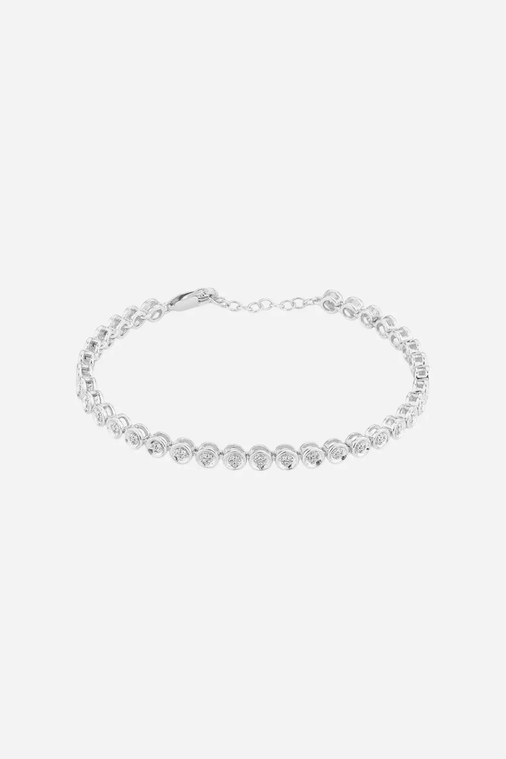 Ella Stein Diamond Essential Tennis Bracelet In Sterling Silver 1