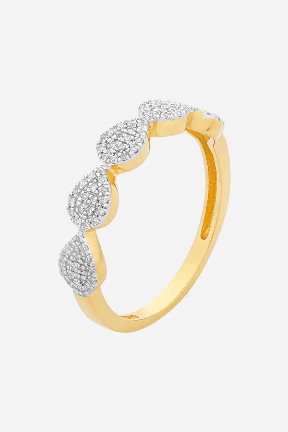 Ella Stein Droplets Stackable Ring In 14K Gold 1