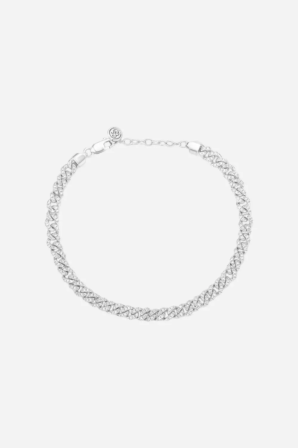 Ella Stein Fully Connected Cuban Bracelet In Sterling Silver 1