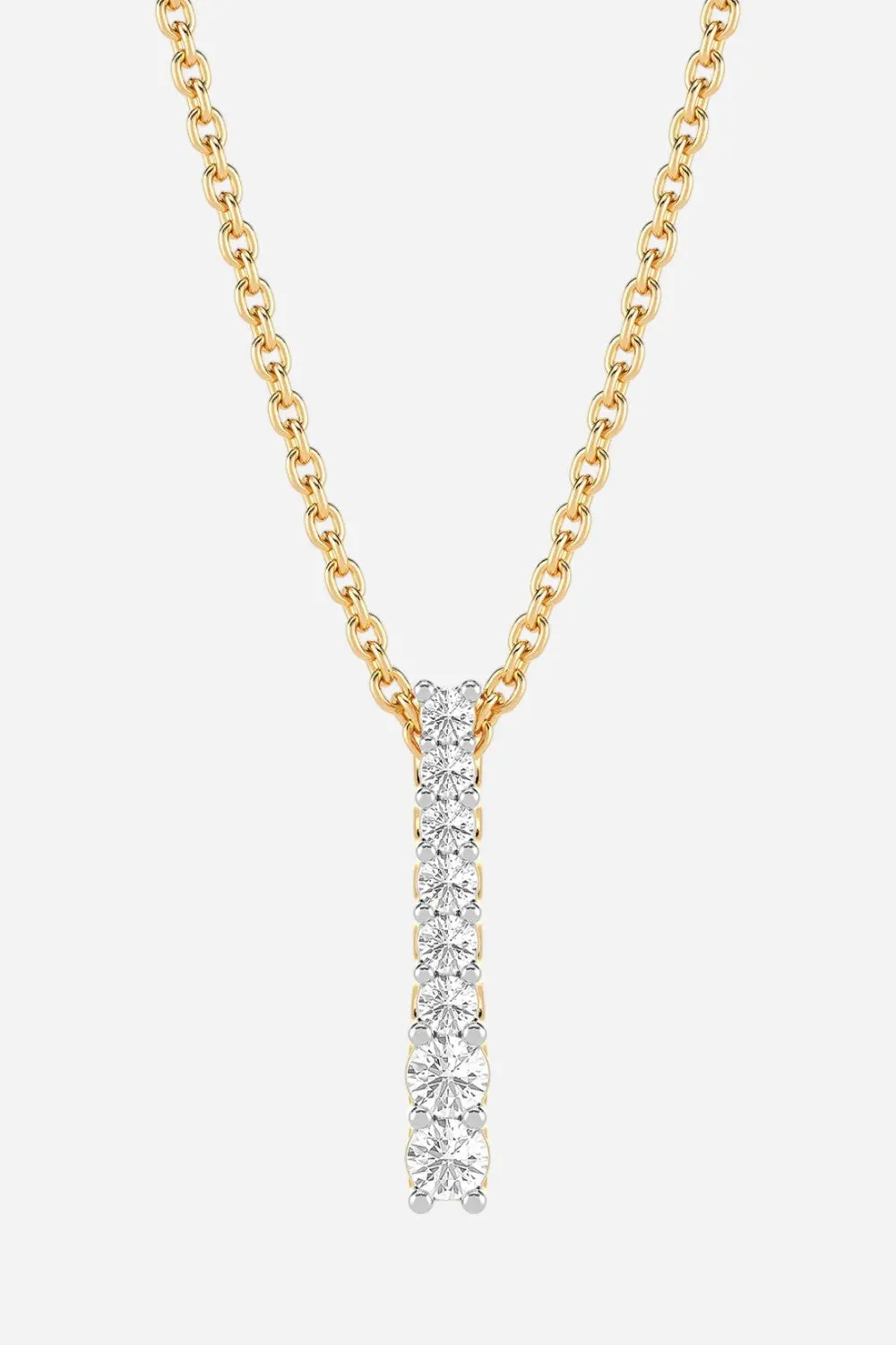 Ella Stein Lab-Grown Ascent Bar Pendant Necklace 1