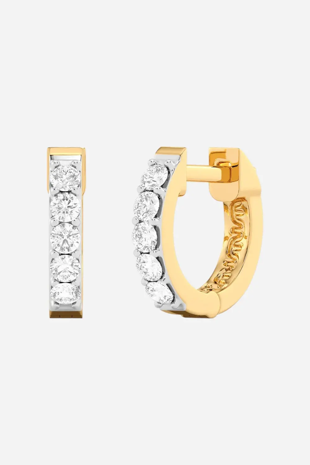 Ella Stein Lab-Grown Gladiator Hoop Earrings 1