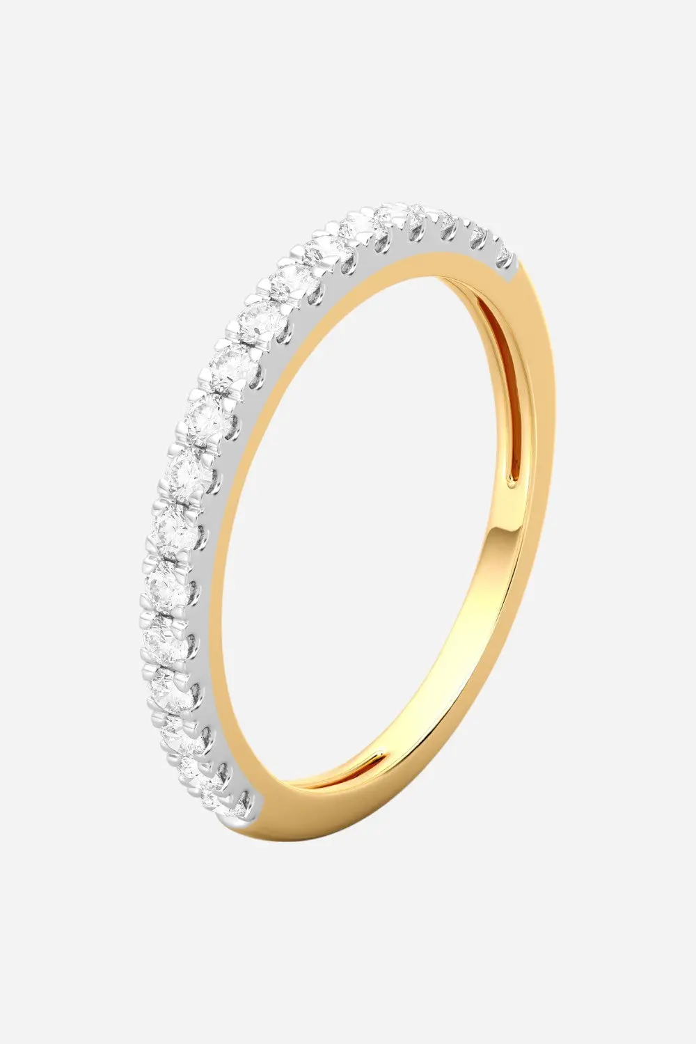 Ella Stein Lab-Grown Golden Harmony Eternity Ring In Gold 1