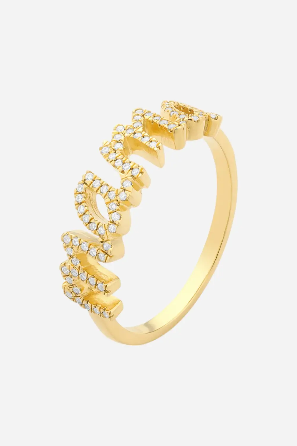 Ella Stein Love You Mama Statement Ring In Gold 1