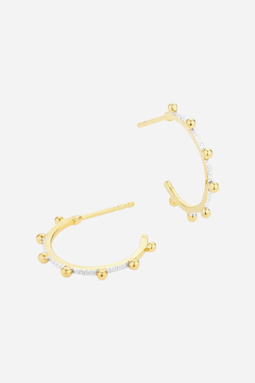 Ella Stein Pearls Of Gold Hoop Earrings 1