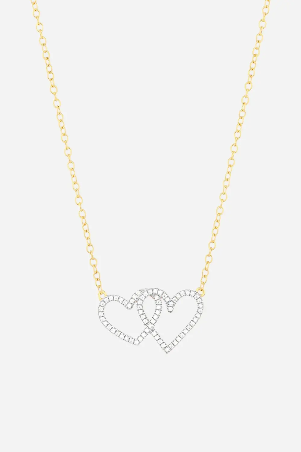 Ella Stein Two Hearts Pendant Necklace In Gold 1