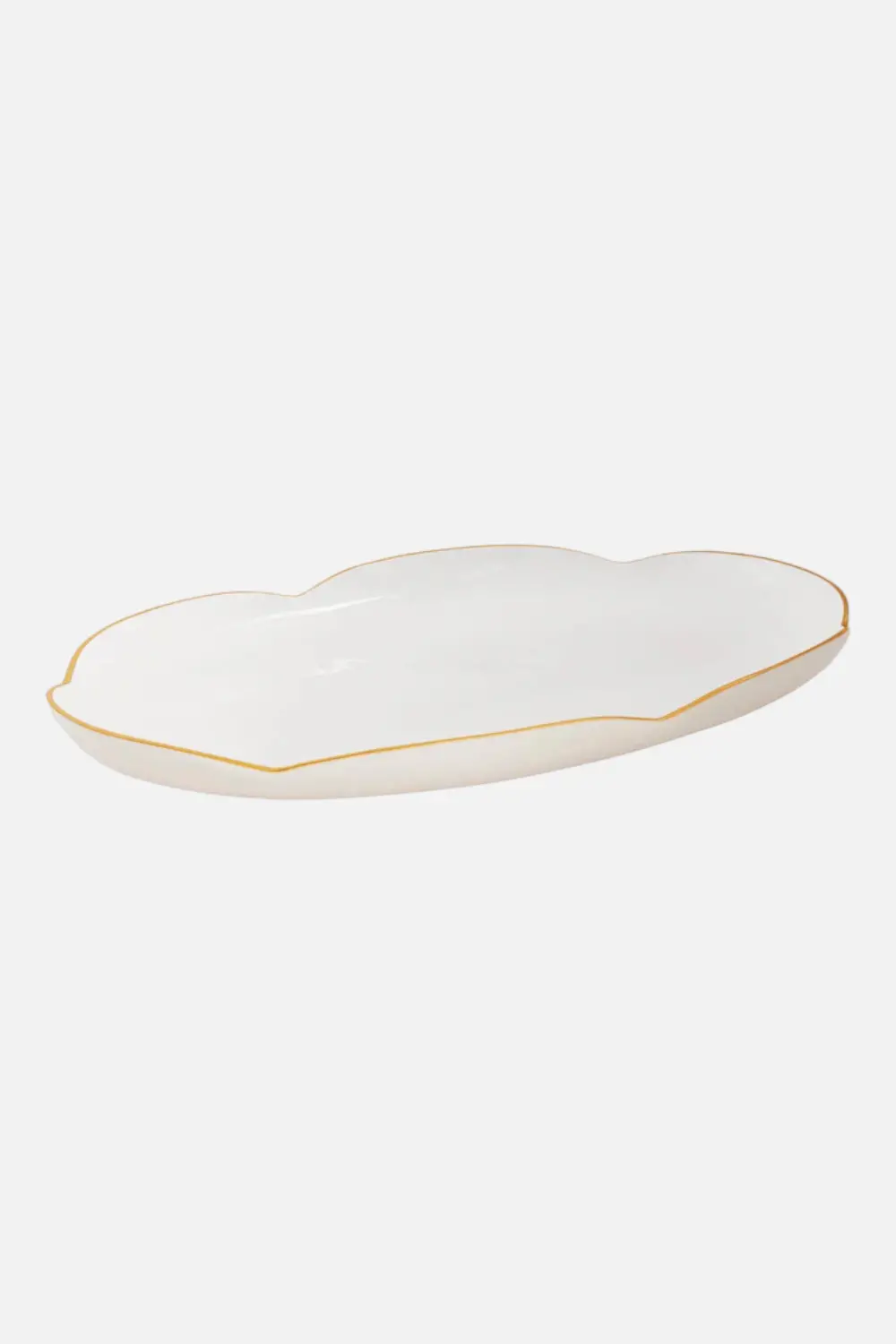 Beatriz Ball Encanto Amelia Oval Tray In Cream & White 1