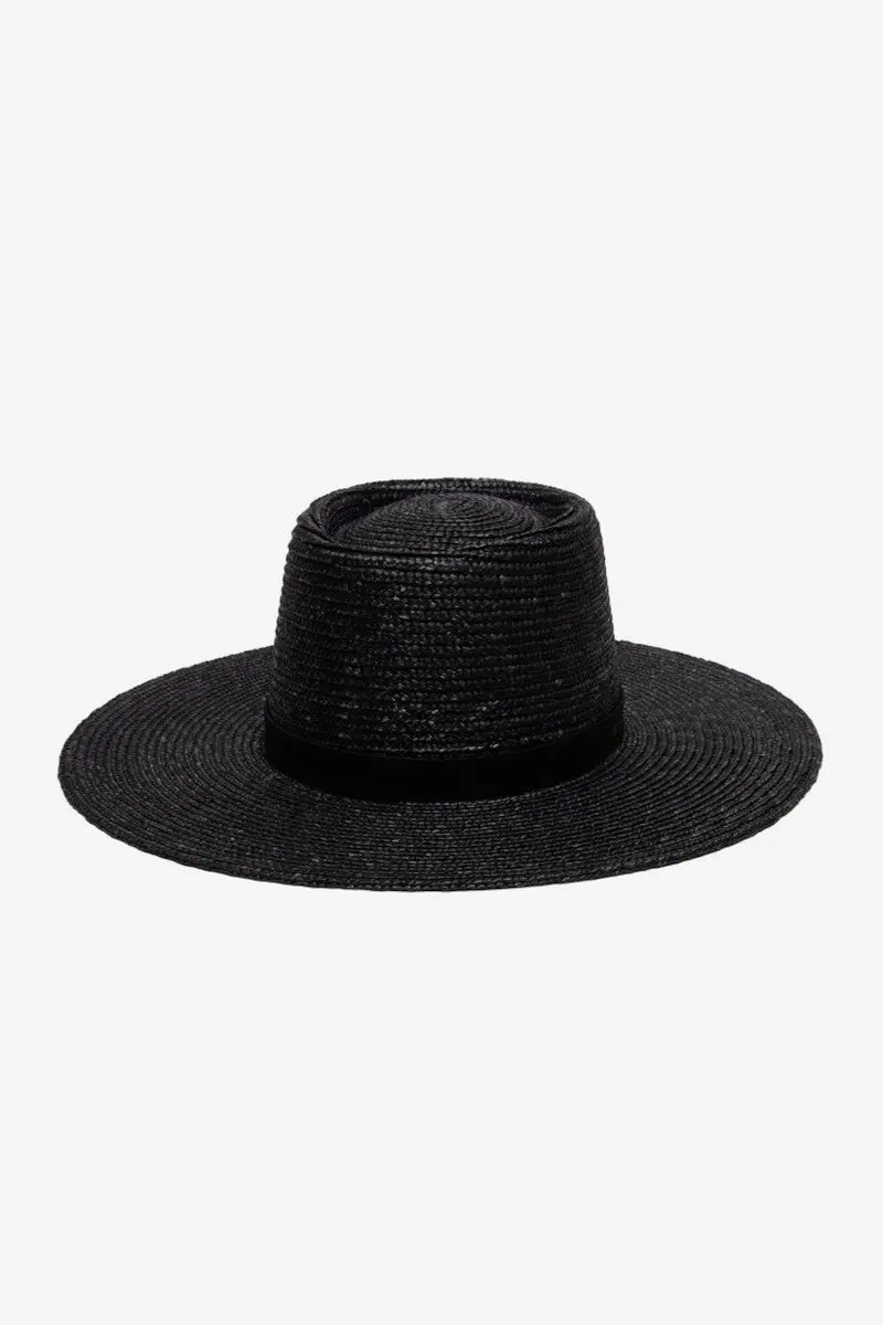 Wyeth Hats Everly Straw Hat In Black 1