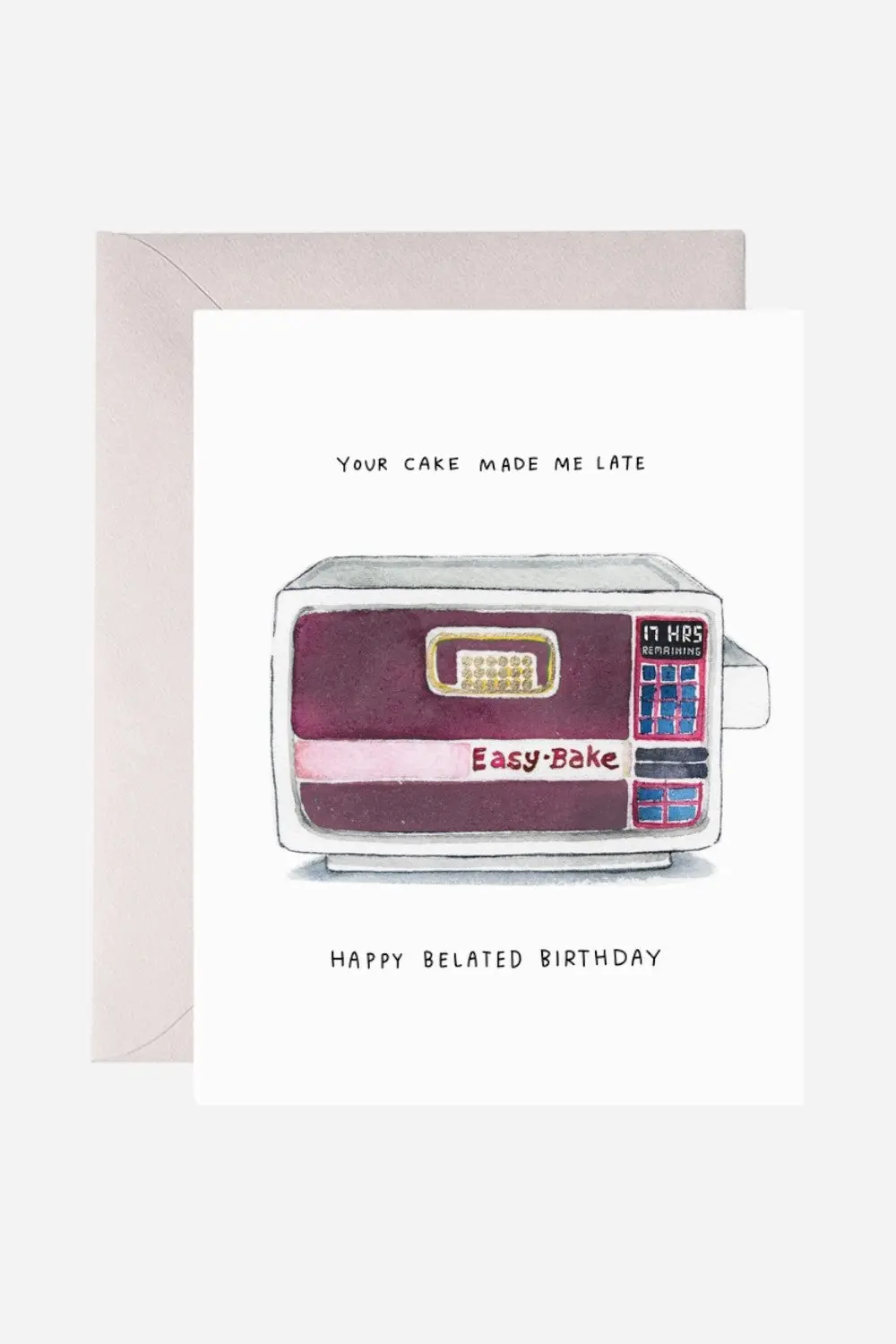 Ezbake Belated Birthday Greeting Card 1