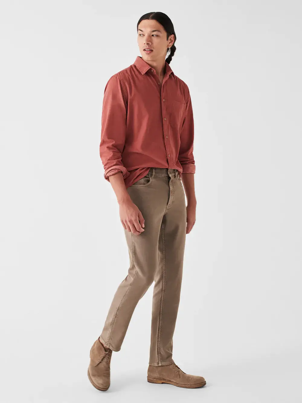 Faherty Stretch Terry 5-Pocket, Mountain Cliff 1