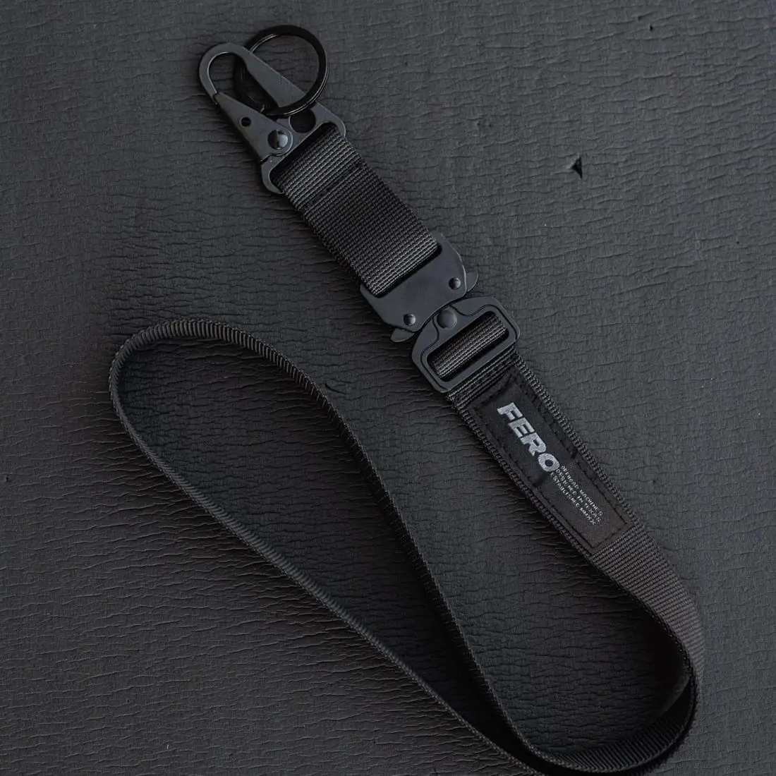 Clash Hook Lanyard W/ Quick Release Buckle - Stealth Black 1