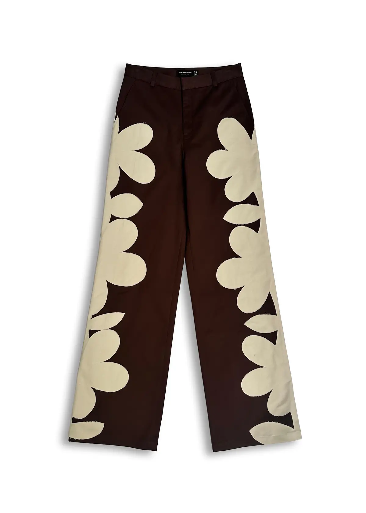 Flower Appliqué Pant In Brown One Of One 1