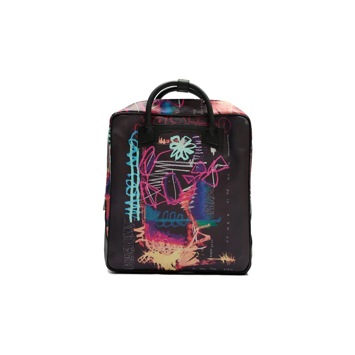 Flower Pot Backpack In Black 1