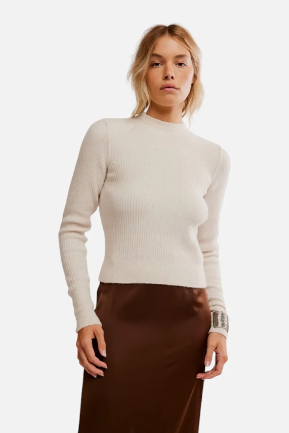 Free People Even After Pullover In Almond 1