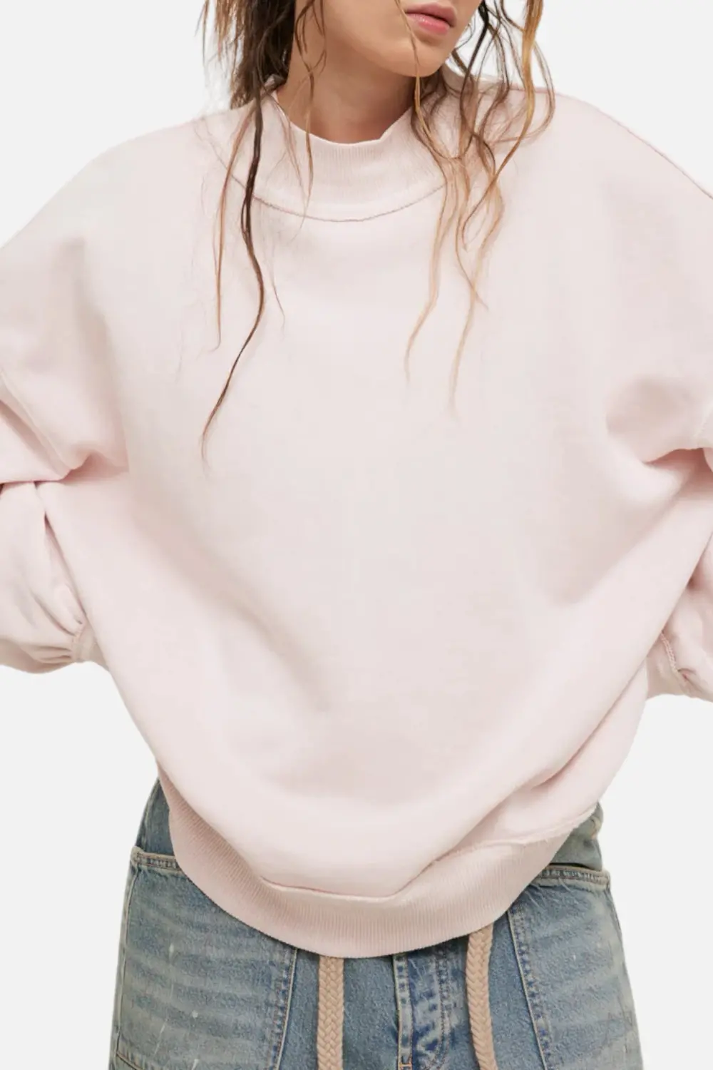 Free People Palm Springs Pullover Mauve Chalk 1