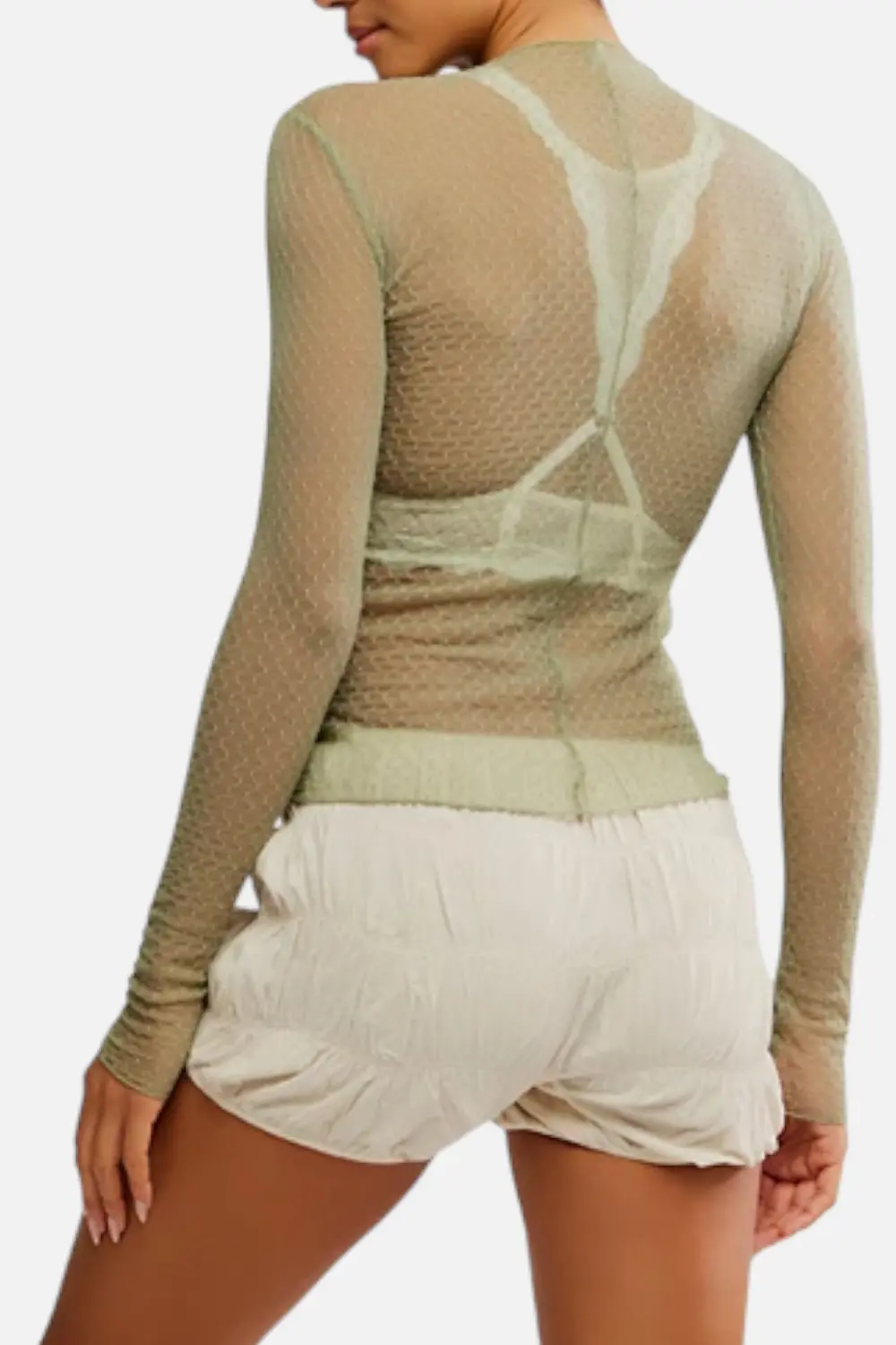 Free People Women's Minding My Business Top In Seamoss 1