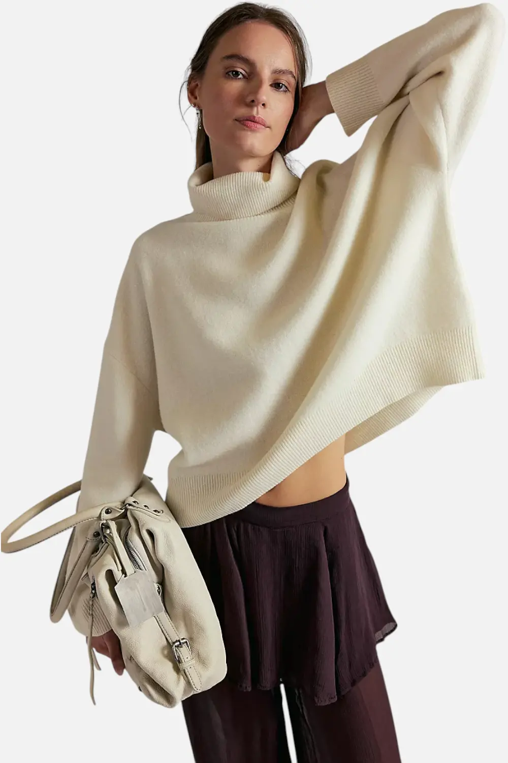 Free People Women's Sigma Turtleneck In Coconut Milk 1