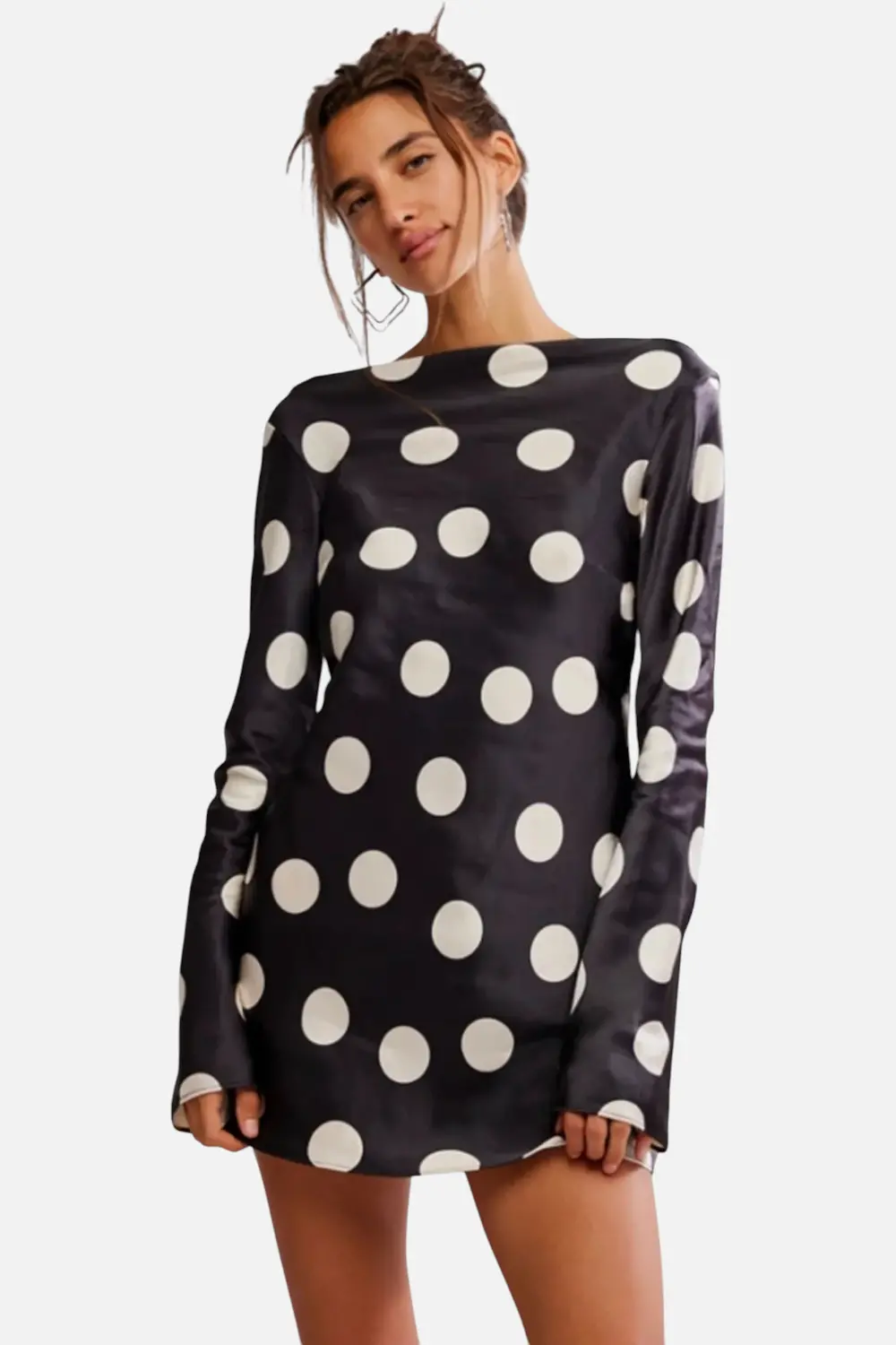 Free People Tigre Printed Mini Dress In Black 1