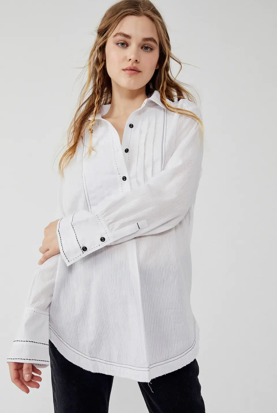 Black Tie Tux Shirt White 1