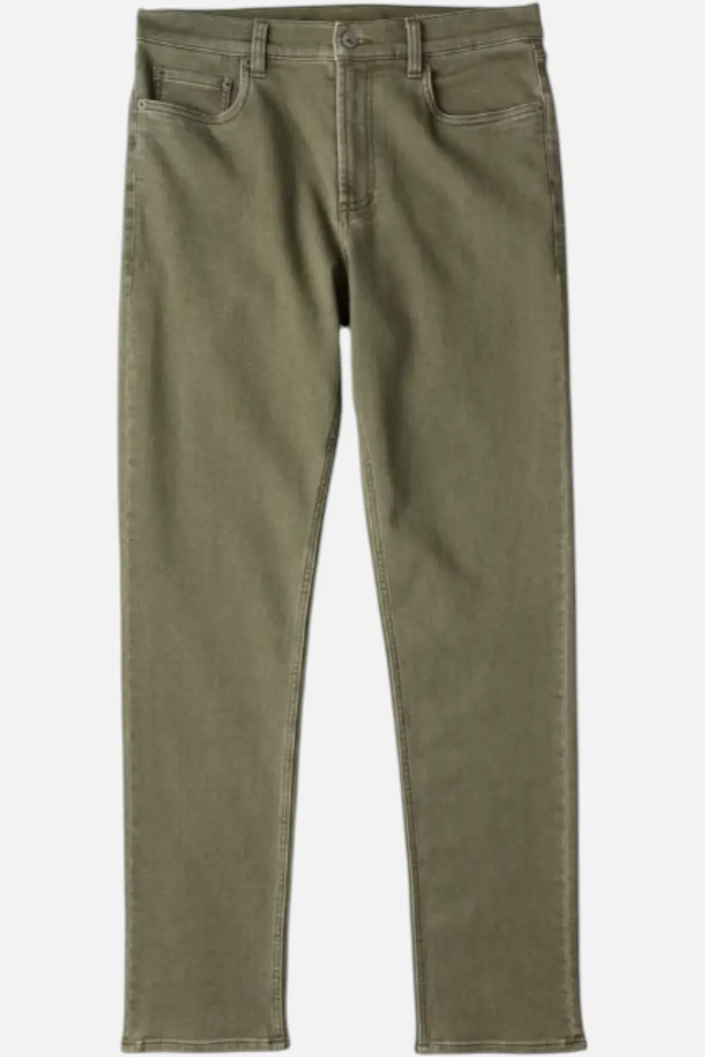 Faherty Men's Stretch Terry 5-Pocket Pant In Island Olive 1