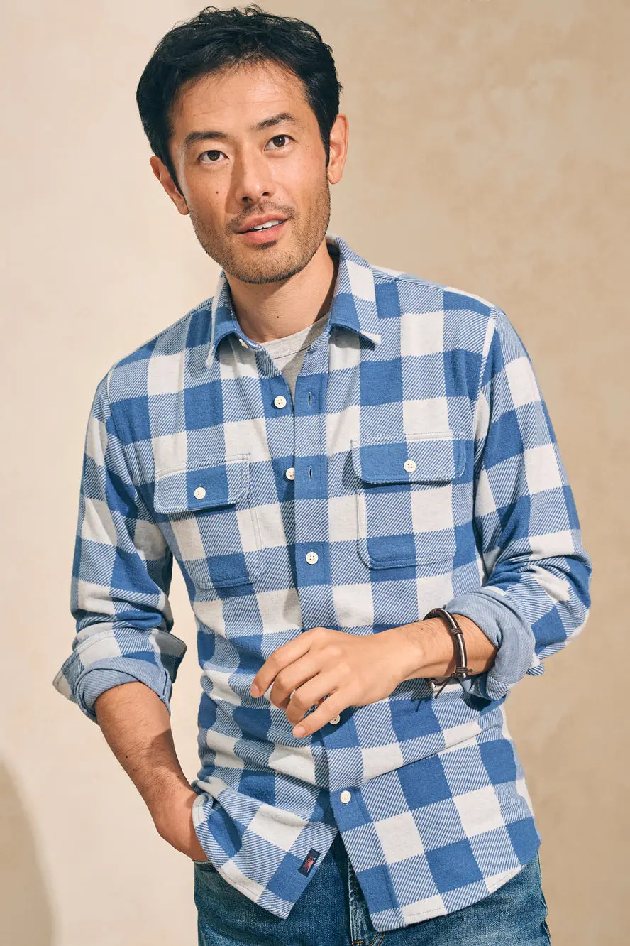 Faherty Legend Sweater Shirt Sky Ridge Buffalo 1