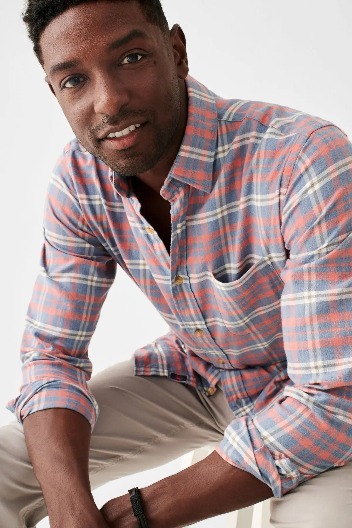 Faherty The All Time Shirt In Niagara River Plaid 1