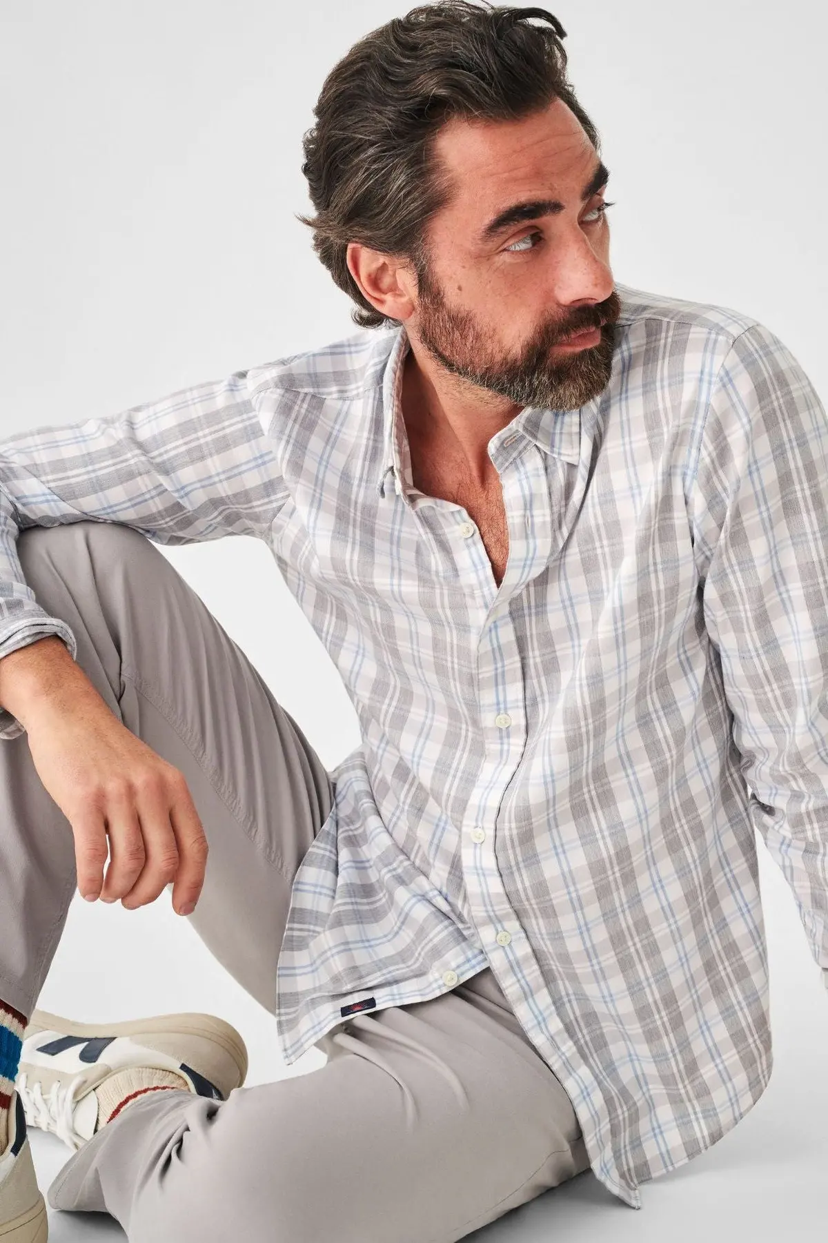 Faherty The Movement Shirt In Cherry Hill Plaid 1