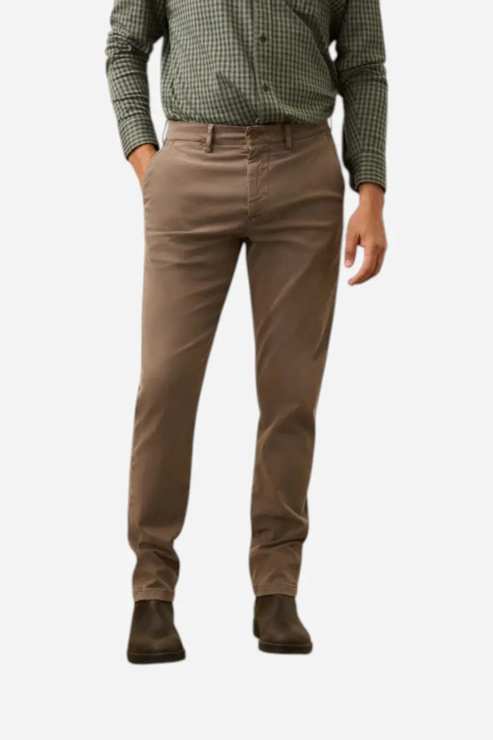 Faherty Coastline Stretch Chino In Alpine Brown 1