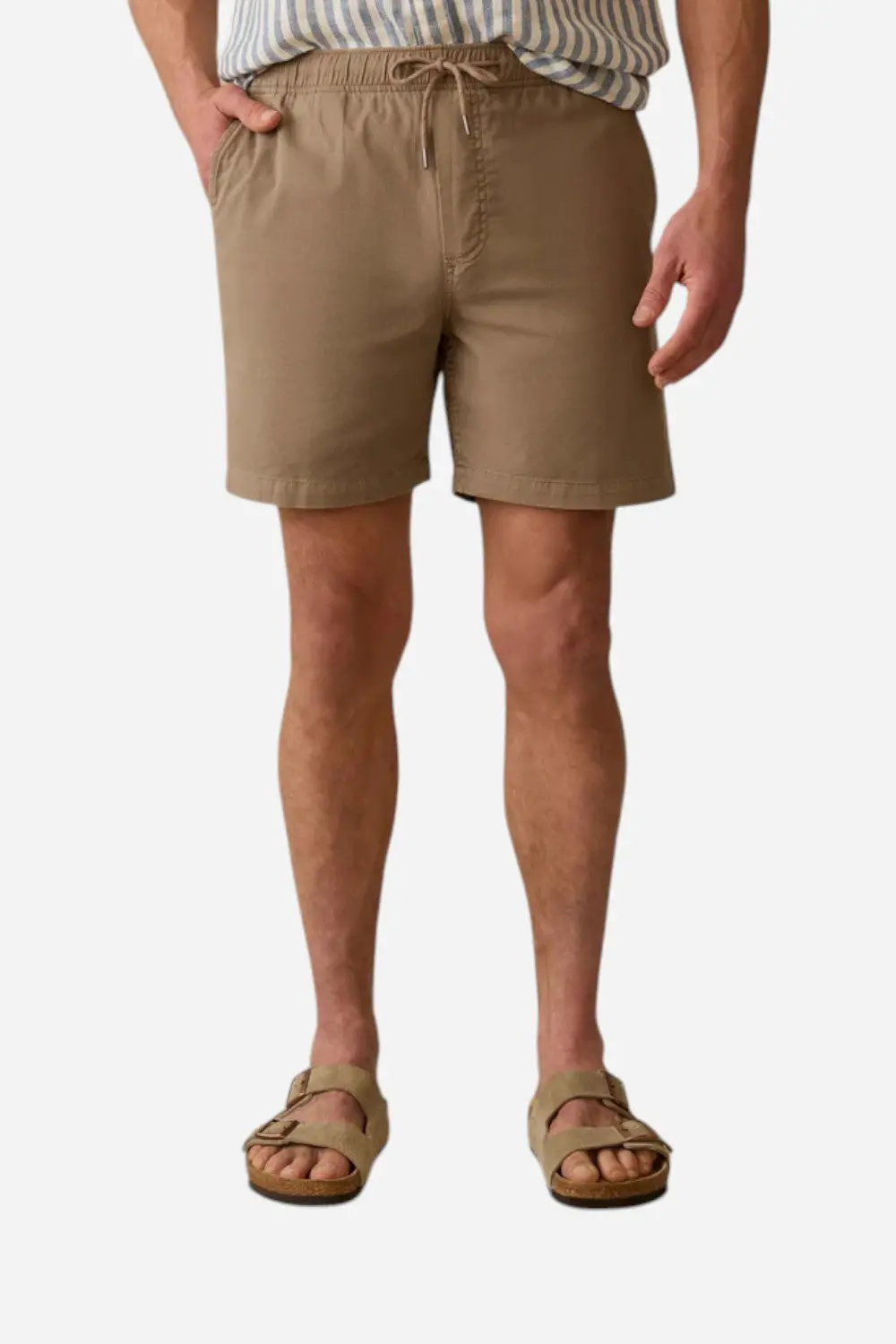 Faherty Essential Drawstring Short In Mountain Cliff 1