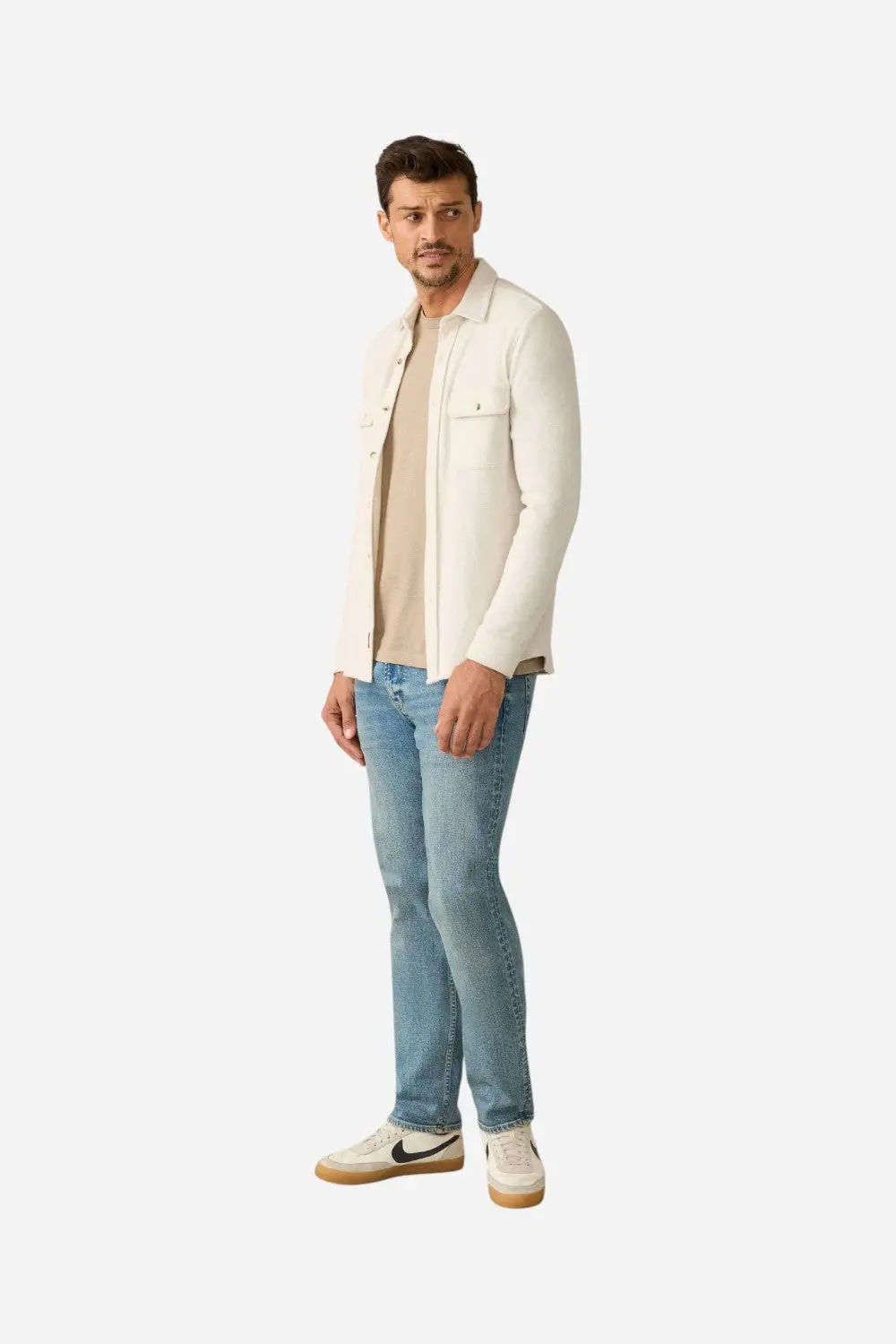 Faherty Legend™ Sweater Shirt - Off White 1