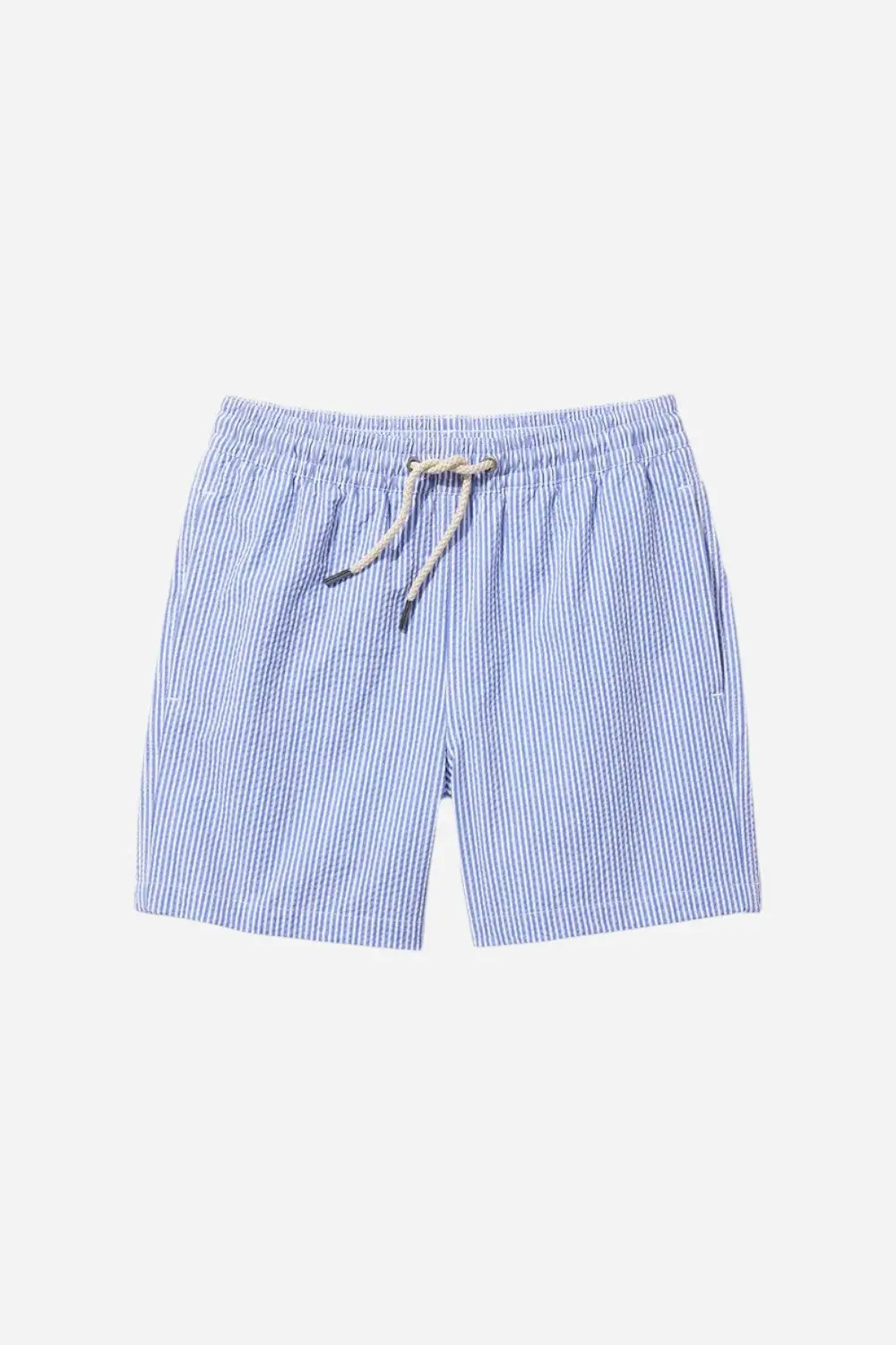 Fair Harbor Kids Bayberry Trunk In Light Blue Seersucker 1