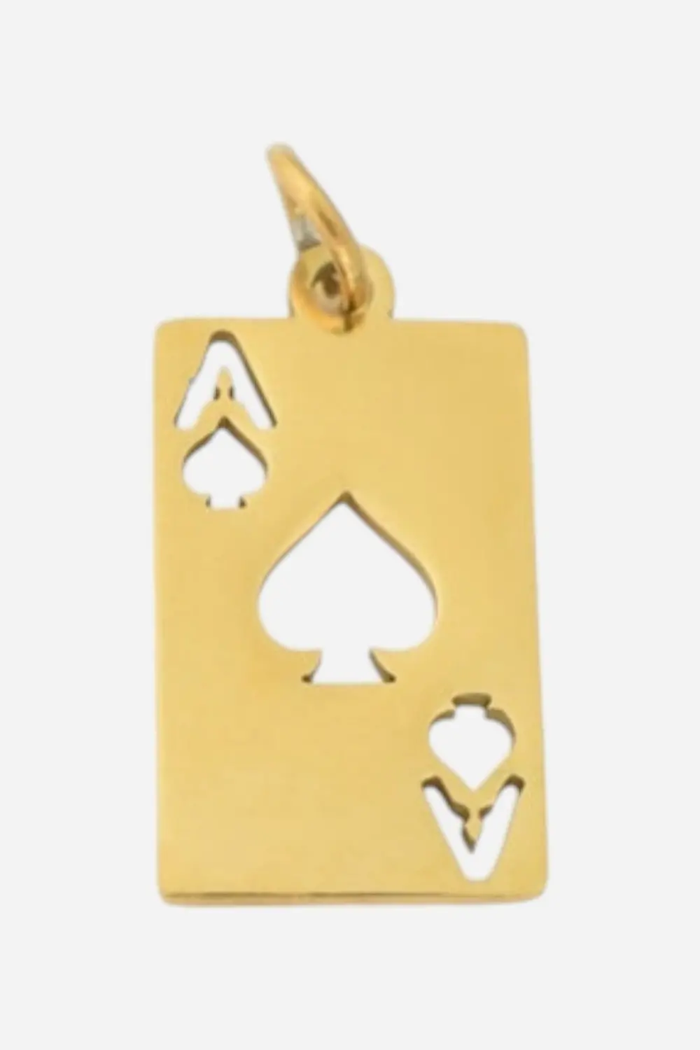 Farrah B Ace Of Spades Charm - Gold 1