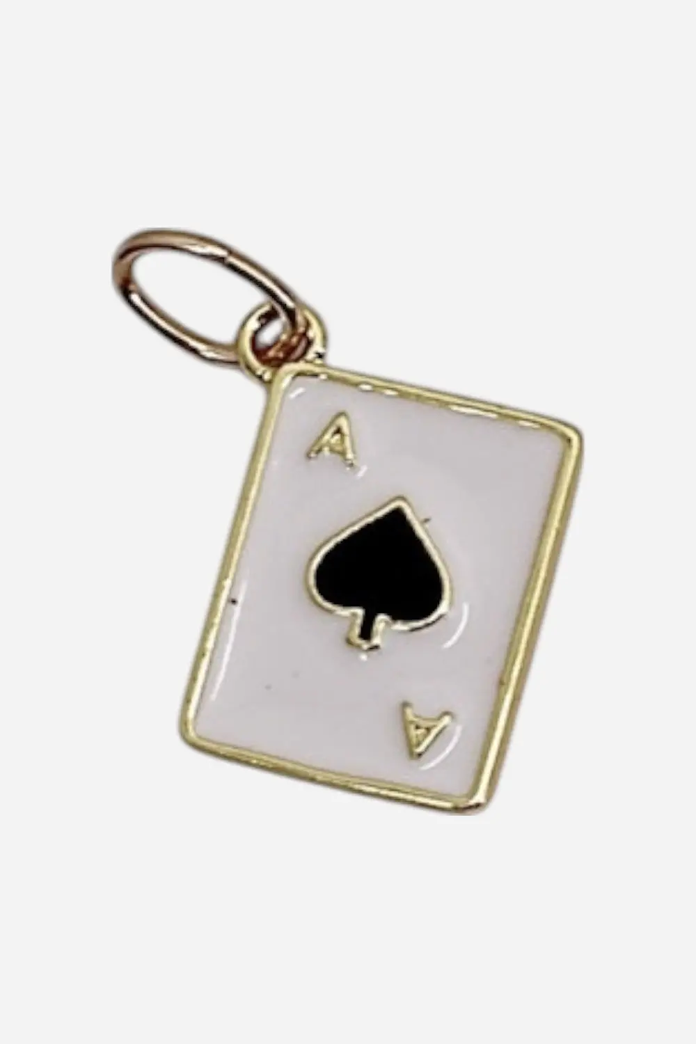 Farrah B Ace Of Spades Charm - White 1