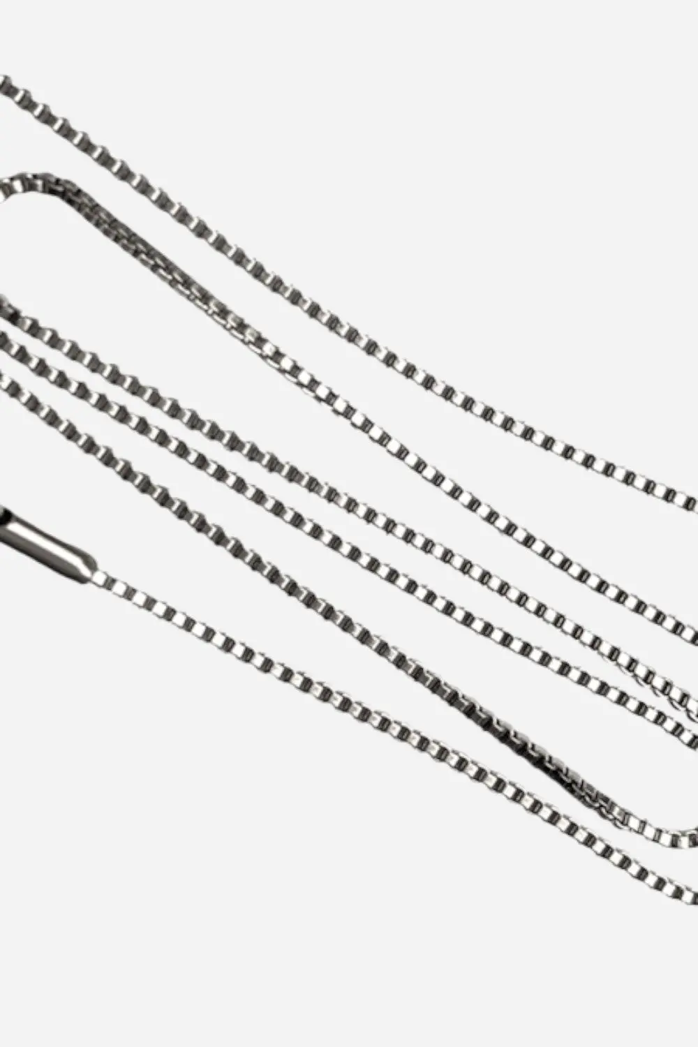 Farrah B Box Chain Necklace - Silver 1