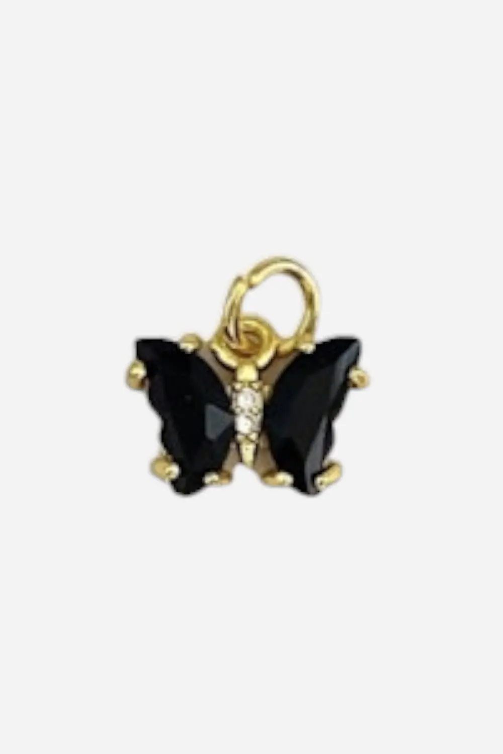 Farrah B Butterfly Charm In Black 1