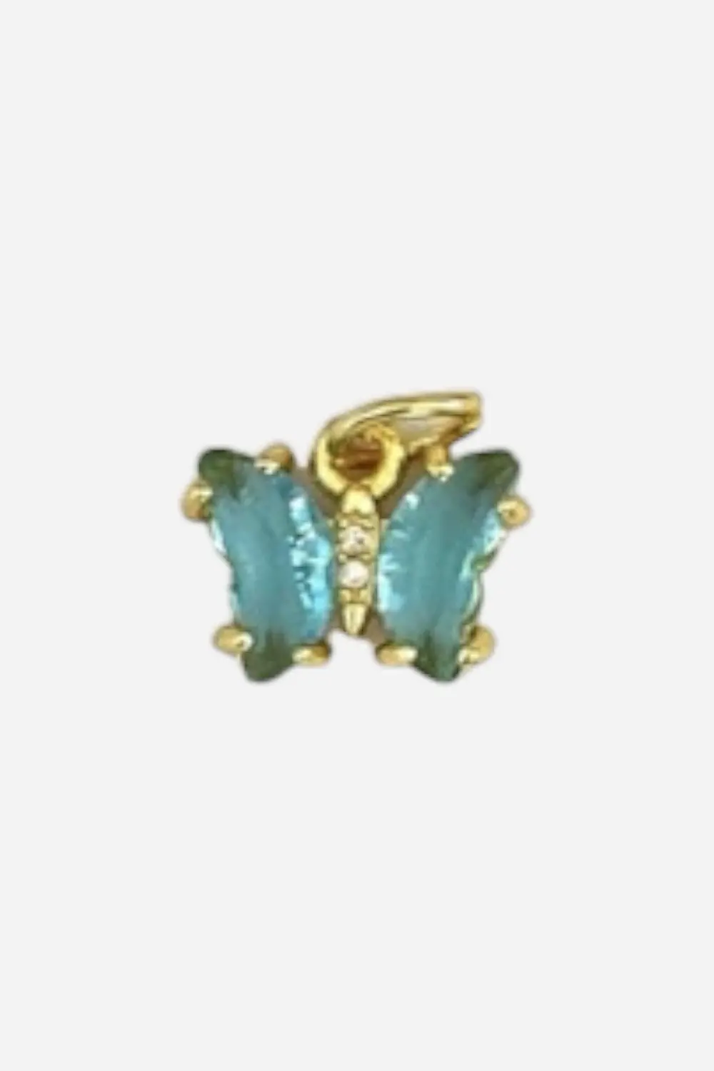 Farrah B Butterfly Charm In Blue 1